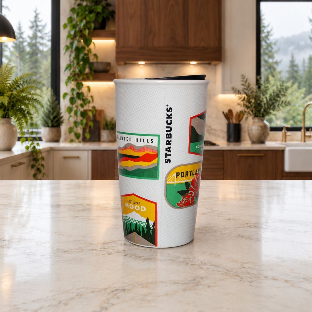Starbucks OREGON State Double Wall Travel Mug 12oz EUC